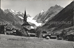 11745717 Kippel Im Loetschental Kirche Mit Sattelhorn Und Schinhorn Kippel - Sonstige & Ohne Zuordnung