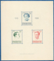 Luxemburg 1939 Jubilee Of Charlotte Block Issue MNH - Nuevos