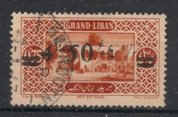 GRAND LIBAN - 1926 - N°YT. 77 - 4pi50 Sur 0pi75 Brun-orange - Oblitéré / Used - Used Stamps