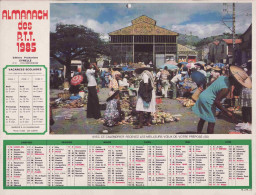 Calendrier France 1985 A La Martinique Marche A La Guadeloupe Antilles - Groot Formaat: 1981-90