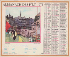 Calendrier France 1971 Bagatelle Paris Honfleur - Groot Formaat: 1971-80