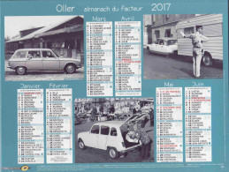 Calendrier France 2017 Pompiste Simca 1000 Triump Automobile Citroen DS Peugeot 304 Renault 4 - Tamaño Grande : 2001-...