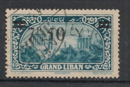 GRAND LIBAN - 1926 - N°YT. 78 - 7pi50 Sur 2pi50 Bleu - Oblitéré / Used - Used Stamps