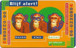 Netherlands - KPN - Chip - CRD017.01 - Blijf Alert! Horen, Zien En Bellen (06 Number), 1994, 5ƒ, 2.500ex, Mint - Privat