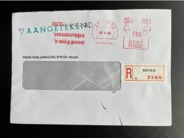 NETHERLANDS 1986 REGISTERED LETTER EDE (GLD) 28-10-1986 NEDERLAND AANGETEKEND - Storia Postale