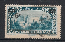 GRAND LIBAN - 1926 - N°YT. 80 - 6pi Sur 2pi50 Bleu - Oblitéré / Used - Usati