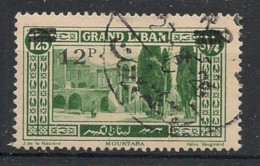 GRAND LIBAN - 1926 - N°YT. 81 - 12pi Sur 1pi25 Vert - Oblitéré / Used - Usados