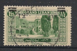GRAND LIBAN - 1926 - N°YT. 81 - 12pi Sur 1pi25 Vert - Oblitéré / Used - Gebraucht