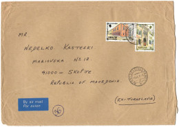 Gibraltar BIG COVER 1995 Via ( Slovakia Bratislava ) Via Macedonia ,stamps : Gibraltar Motive - Gibraltar