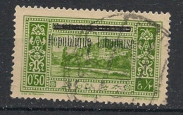 GRAND LIBAN - 1927 - N°YT. 85 - Tripoli 0pi50 Vert-jaune - Oblitéré / Used - Gebraucht