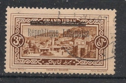 GRAND LIBAN - 1927 - N°YT. 89 - El Kamar 3pi Brun - Oblitéré / Used - Gebraucht