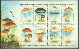 Angola 1999, Mushrooms, Frag, Dragon Flyer, 8val In BF - Andere & Zonder Classificatie