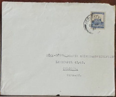 Palestine Jerusalem Cover Mailed To Germany 1932. Travel Agency Cox & Kings Ltd. - Palestine
