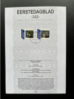 NETHERLANDS 2004 FIRST DAY CARD INTERNATIONAL STAMPS NEDERLAND EDB IMPORTA 332 EERSTEDAGBLAD - Cartas & Documentos