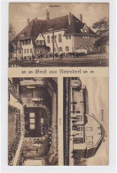 39041511 - Gruss Aus Nemsdorf. Gasthof Von Aussen Saal Sowie Der  Bahnhof Gelaufen 1920. Gute Erhaltung. - Autres & Non Classés