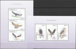 Angola 2000, Bird Of Prey, 6val In 2BF - Eagles & Birds Of Prey