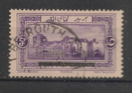 GRAND LIBAN - 1927 - N°YT. 92 - Saida 5pi Violet - Oblitéré / Used - Usati