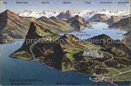 11739326 Buergenstock Panorama Hotel Fuerigen Toedi Fuerigen-Grat Faulen Litho B - Sonstige & Ohne Zuordnung