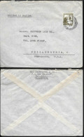 Palestine Tel Aviv Cover To USA 1945. 20M Rate - Palästina