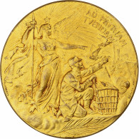 France, Médaille, Ministère De La Guerre, Communications Aériennes, Gilt - Altri & Non Classificati