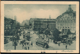°°° 31054 - GERMANY - BERLIN - ALEXANDERPLATZ - 1921 With Stamps °°° - Other & Unclassified