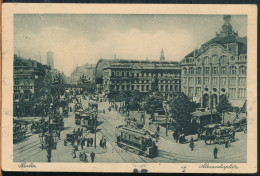 °°° 31054 - GERMANY - BERLIN - ALEXANDERPLATZ - 1921 With Stamps °°° - Sonstige & Ohne Zuordnung