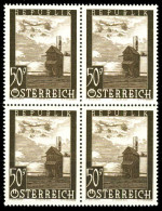 ÖSTERREICH 1947 Nr 822 Postfrisch VIERERBLOCK X36BB22 - Ongebruikt