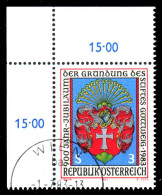 ÖSTERREICH 1983 Nr 1737 Zentrisch Gestempelt ECKE-OLI X36BE2A - Usati