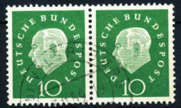 BRD DS HEUSS 3 Nr 303 Gestempelt WAAGR PAAR X3F2A0E - Used Stamps