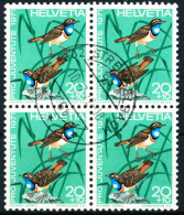 SCHWEIZ PRO JUVENTUTE Nr 961 Zentrisch Gestempelt VIERERBLOC X54B8CA - Used Stamps