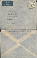 Palestine Cover To Switzerland 1946. 20M Rate - Palästina