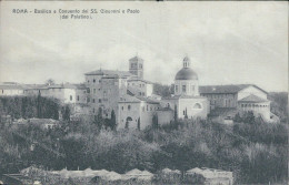 Cr384 Cartolina Roma Citta' Basilica E Convento Dei Ss.giovanni E Paolo - Altri & Non Classificati