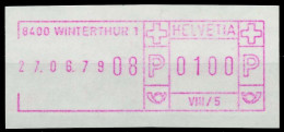 SCHWEIZ SCHALTERFREISTEMPEL Nr SFS1979 WINTERTH X7E6532 - Automatenzegels