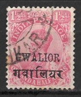 INDIA..." GWALIOR.."....KING GEORGE V...(1910-36..)............SG82......CDS......VFU... - Gwalior