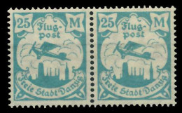 DANZIG 1923 Nr 133Y Postfrisch WAAGR PAAR X89C8EA - Nuovi