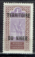 Timbre Du Haut-Sénégal Et Niger Surchargé "NIGER" : Méhari - Unused Stamps