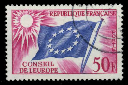 FRANKREICH DIENSTMARKEN EUROPARAT Nr 6 Gestempelt X05B246 - Used