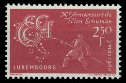 LUXEMBURG 1960 Nr 620 Postfrisch SAF0382 - Nuevos