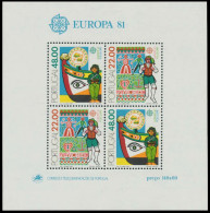 PORTUGAL Block 32 Postfrisch S025C72 - Blocs-feuillets