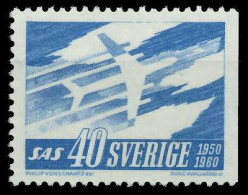 SCHWEDEN 1961 Nr 467Dr Postfrisch SAFF212 - Unused Stamps