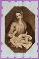 Image Religieuse Ouvrante, Texte Manuscrit à L'intérieur, Sainte Marie Et L'Enfant-Jésus ** Pieuse - Santini