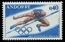 ANDORRA (FRANZ. POST) 1968 Nr 210 Postfrisch SB0EF52 - Unused Stamps
