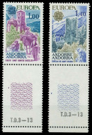 ANDORRA (FRANZ. POST) 1977 Nr 282-283 Postfrisch SENKR X08935A - Neufs