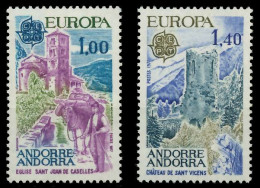 ANDORRA (FRANZ. POST) 1977 Nr 282-283 Postfrisch SB14A9A - Unused Stamps