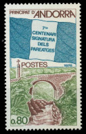 ANDORRA (FRANZ. POST) 1978 Nr 289 Postfrisch SB14B0A - Unused Stamps
