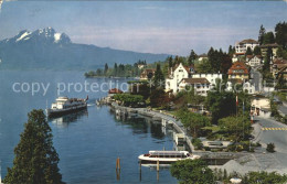 11735926 Weggis Vierwaldstaettersee Promenade Mit Pilatus Weggis - Altri & Non Classificati