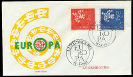 LUXEMBURG 1961 Nr 647-648 BRIEF FDC X089522 - Lettres & Documents