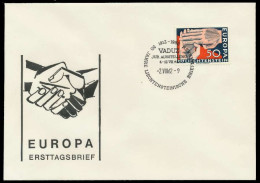 LIECHTENSTEIN 1962 Nr 418 BRIEF FDC X08954A - Cartas & Documentos