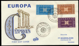 ZYPERN 1963 Nr 225-227 BRIEF FDC X089576 - Storia Postale