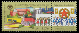 DDR ZUSAMMENDRUCK Nr WZd741 Postfrisch WAAGR PAAR SB4E09E - Se-Tenant